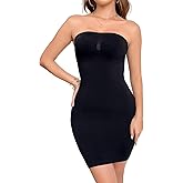 Suprenx Shapewear Slip Dress for Women Adjustable Strap Under Dress Seamless Tummy Control Body Shaper