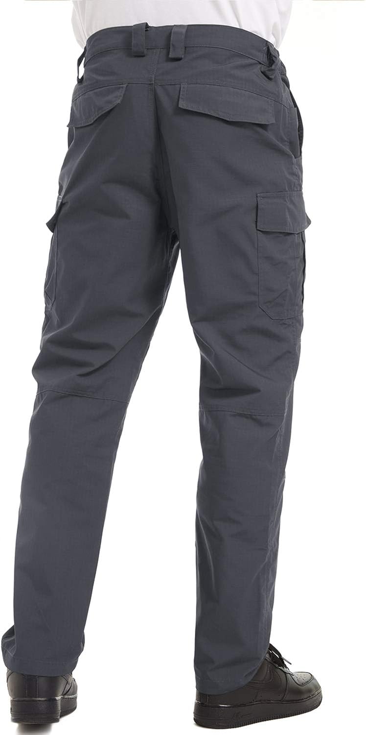 TACVASEN Men's Tactical Cargo Pants Outdoor Sport Military Ripstop Pants: Clothing