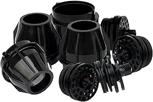 JOJOCY 4PCS UF-1 Nozzle and Diffusser Assembly for Coke UF-1 Soda Inner Outer Valves Repair or Soda Maker Replacement.