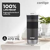 Contigo Byron Snapseal Travel Mug 470 ml Stainless Steel Leakproof 7h Hot view 3