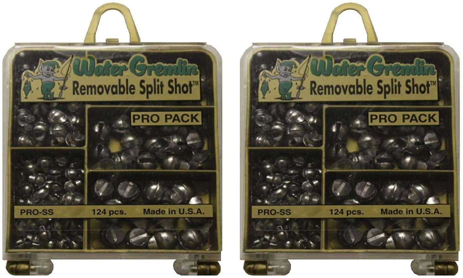 Water Gremlin Removable Split Shot Pro Pack, 48ea/BB, 36ea/3/0, 16ea/7, 12ea/5, 12ea/4, Multi: Sports & Outdoors