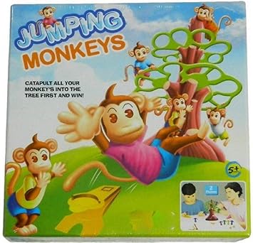 Fabofly Jumping Monkeys Junior Board Game for Kids (2 Players)