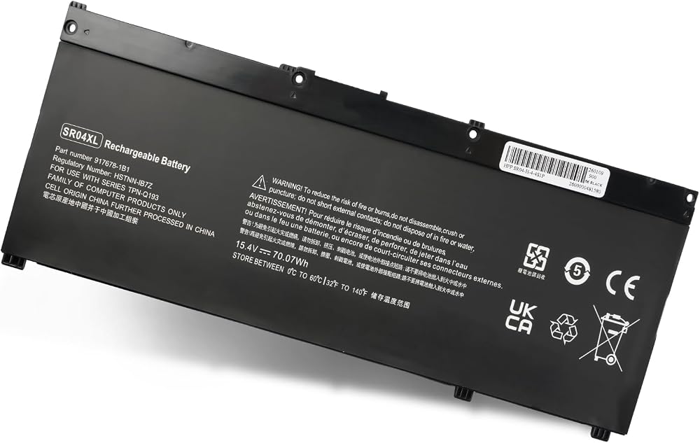 Wikinu SR04XL 917724-855 Laptop Battery for HP Omen 15-CE/DC Pavilion 15-CB/CX