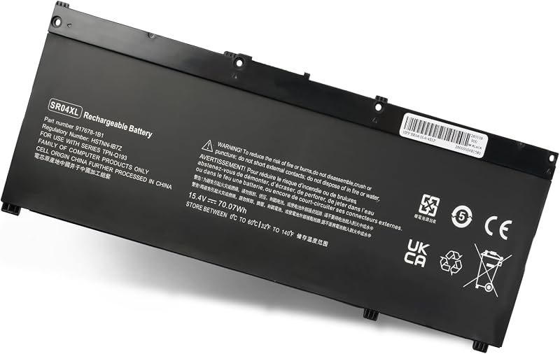 Wikinu SR04XL 917724-855 Laptop Battery for HP Omen 15-CE/DC Pavilion 15-CB/CX