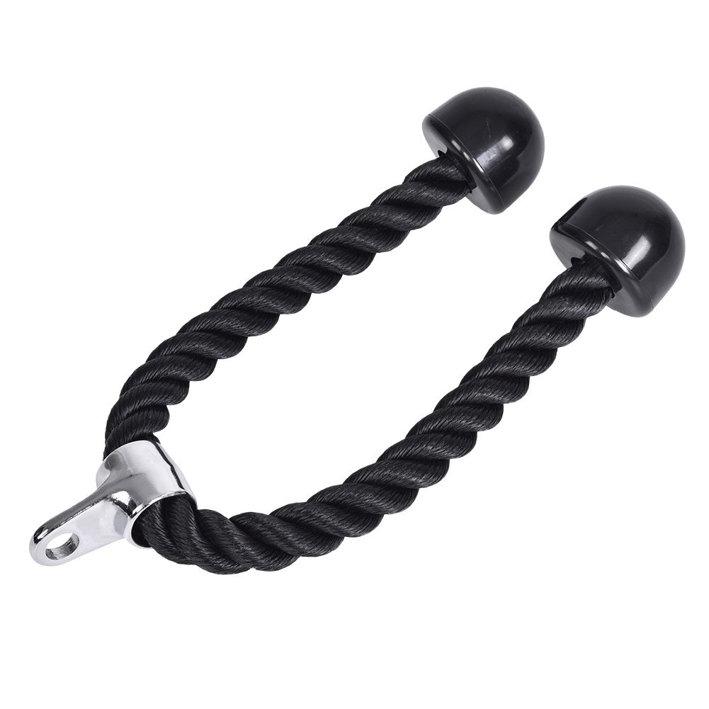 Tbest Tricep Rope Cable Attachment,Nylon Musculus eps Triceps Tension Rope Bodybuilding Gym Push Pull Press Tricep Rope Pull Down
