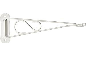 Mintcraft GB0213L Britan 0213L Swivel Hanging Planter Bracket, 10-Inch White Metal