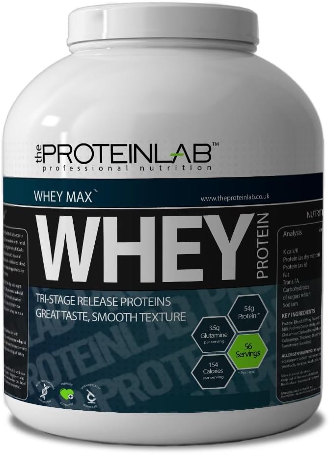 The Protein Lab 2.25 kg Strawberry Whey Protein Powder