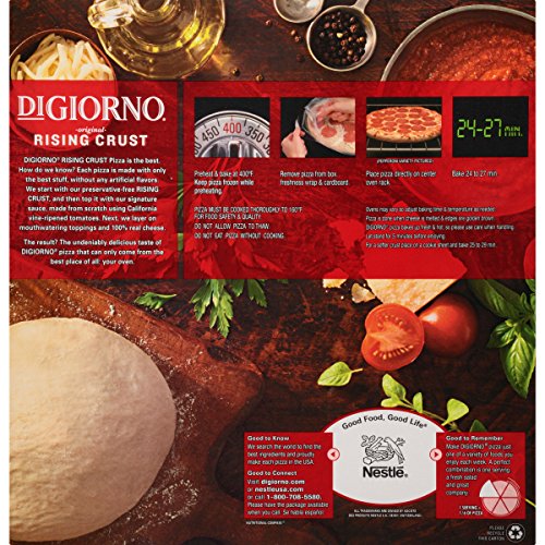 DiGiorno Frozen Pizza Spinach, Mushroom & Garlic, Original Rising Crust, 30.3 Ounce (Frozen) - Thumbnail 3