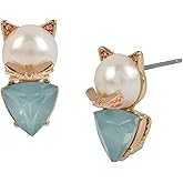 Betsey Johnson Cat Stud Earrings