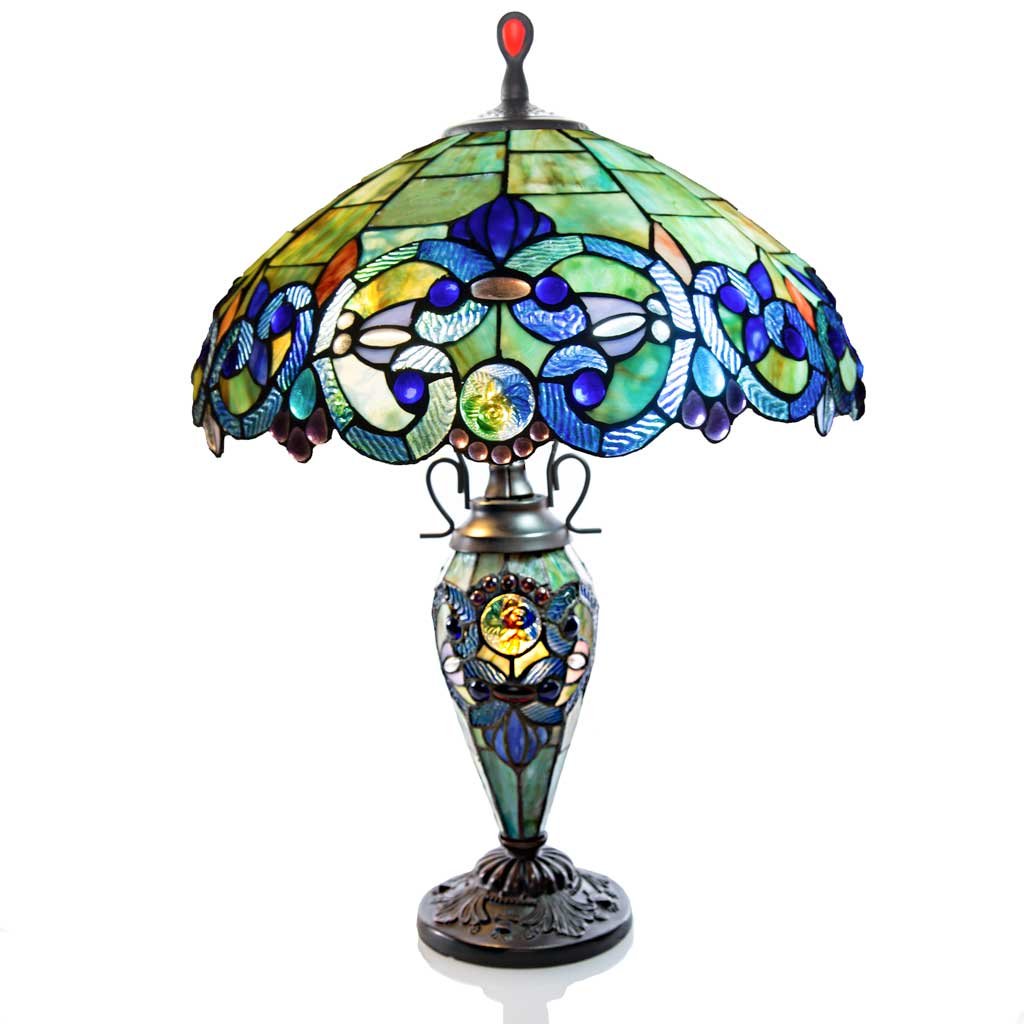 Best Small Double Lit Tiffany Style Table Lamps