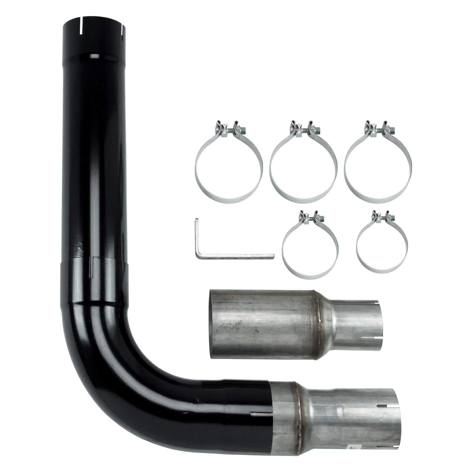 Diesel Single 5.00 Dia Truck Stack Exhaust Kit Stainless High
