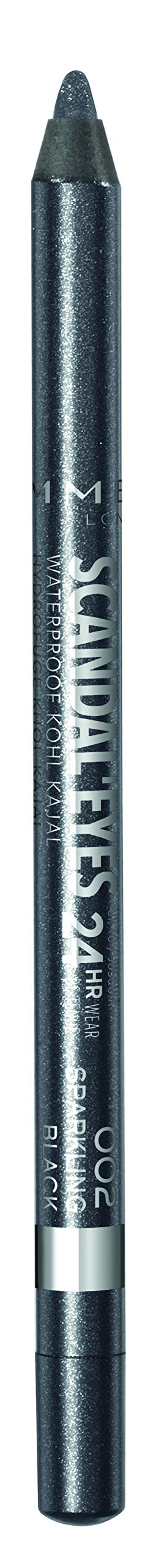 Rimmel Scandaleyes Kohl Eyeliner Pencil Waterproof Sparkling Black 002