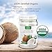 Coconut Oil 32 oz, Anjou Organic Extra Virgin, Gluten Free, Cold Pressed Unrefined Coconut oil for Hair, Skin, Cooking, Health, Beauty, USDA Certified, BPA Free Plastic Jar