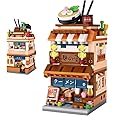 TAMEXI Japanese Street View Building Blocks House Toy, 412 Pieces Mini Shop Bricks, Display Construction Toys Building Kit for Kids Boys and Girls Age 6 and Up (Ramen House)
