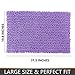 Yimobra Bathroom Rugs Non Slip Washable 32x20 Inch - Ultra Soft Absorbent Chenille Bath Mat, Quick Dry Shaggy Floor Carpet for Tub Shower, Lavender Home Decor Accessories