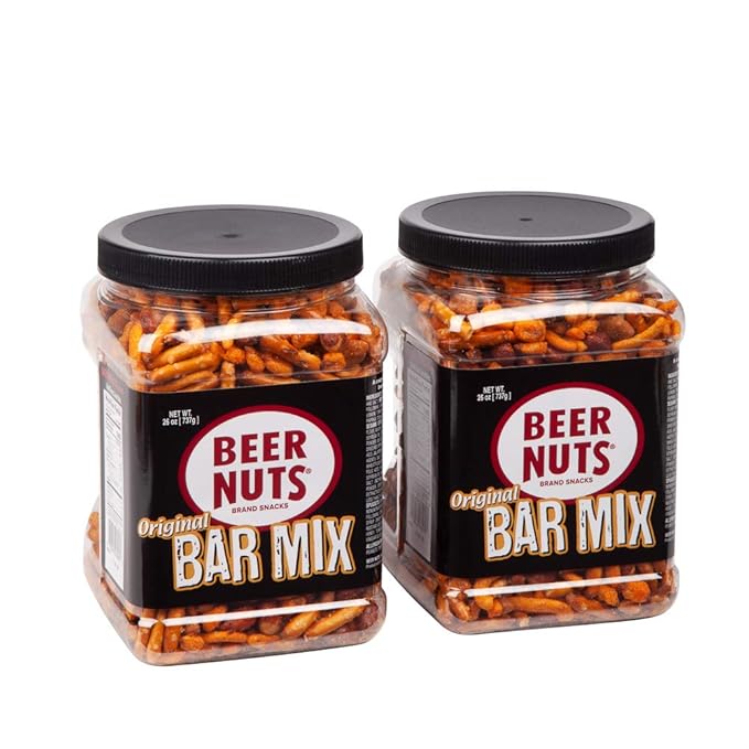 BEER NUTS Original Bar Mix 26 oz Resealable Jar (Pack of