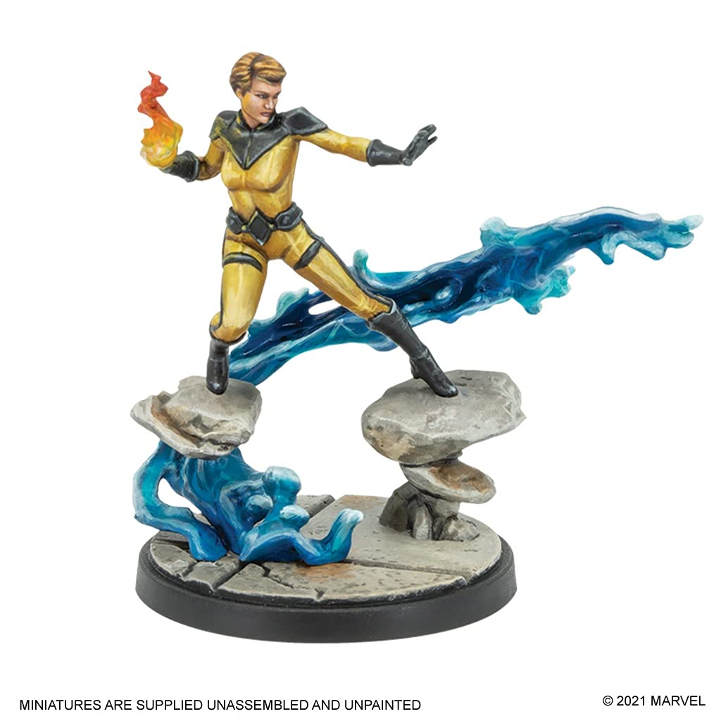 Marvel: Crisis Protocol Crystal and Lockjaw CHARACTER PACK - Inhuman Royalty Unleashed! Tabletop Superhero Game, Ages 14+, 2 Players, 90 Minute Playtime, Made by Atomic Mass Games