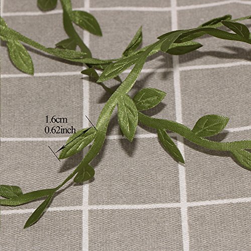 VAPKER 252 Ft Artificial Vines Fake Foliage Mini Leaf Plant Garland DIY Fake Hanging Plants Silk Ivy Garlands Simulation Green Leaves for Wedding Wall Crafts Party Decor