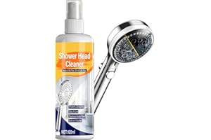 Shower Head Scale Cleaner | with Towel 120ml Household Multi-Purpose Instant Descaler | Bathroom Shower Water Buildup Remover