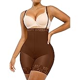SHAPELLX Fajas Colombianas Shapewear for Women Tummy Control Plus Size Postpartum Body Shaper Butt Lifting Bodysuit