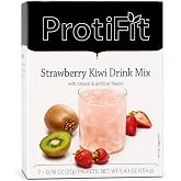 PROTIFIT - High Protein Fruit Flavored Powder Drink Mix, 15g Protein, Low Calorie, Sugar Free, Ideal Protein Compatible, 7 Servings Per Box (Strawberry Kiwi)