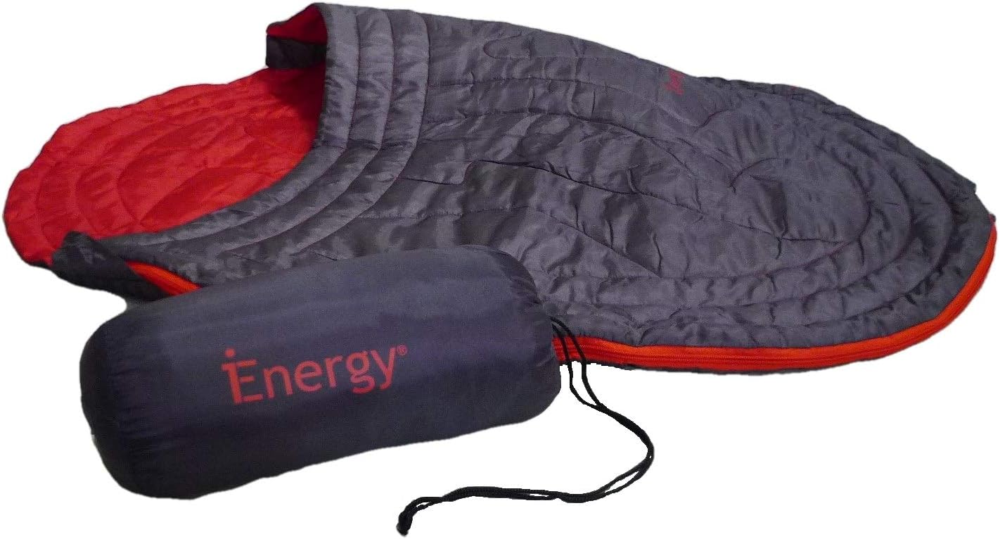 iEnergy JUL Dog Blanket Sleeping Bag Bed - One Size for All Breeds, Grey, 105 x 75 x 3 cm (L x W x H)