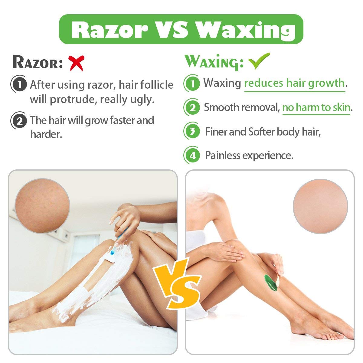 Wax Warmer Hair Removal Suncom Portable Waxing Kit With Lcd