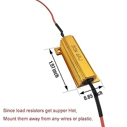 iBrightstar 50W 6ohm Load Resistors for Fix LED
