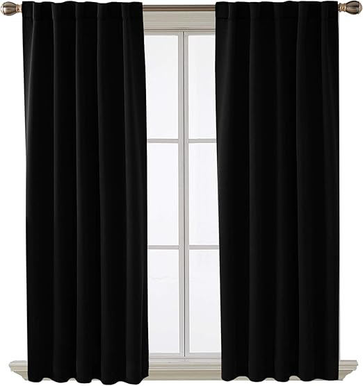 Amazon Com Deconovo Short Blackout Curtains For Small Windows
