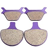 Kevlar Carbon Brake Pads ECCPP Motorcycle Replacement Front and Rear Pads Sets for 1988-1999 Harley Sportster Softail Series All Model