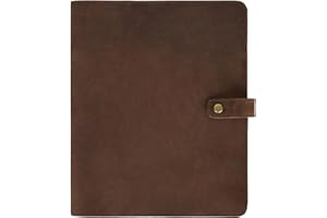 ELIZO Leather Notebook Cover XXL - Fits Rocketbook - Cover for Notebook - Leather Journal Cover - Planner Cover - Refillable XXL Cahier Cover - Fits Notebooks up to 8.5 x 11.25