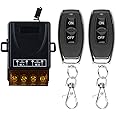 Remote Control Switch DC 12V 30A Relay Wireless Control Switch, 433Mhz Remote Transmitter and Receiver Long Range Latching Switch for Electric Doors, Motor, Wireless Controller and Other Fields