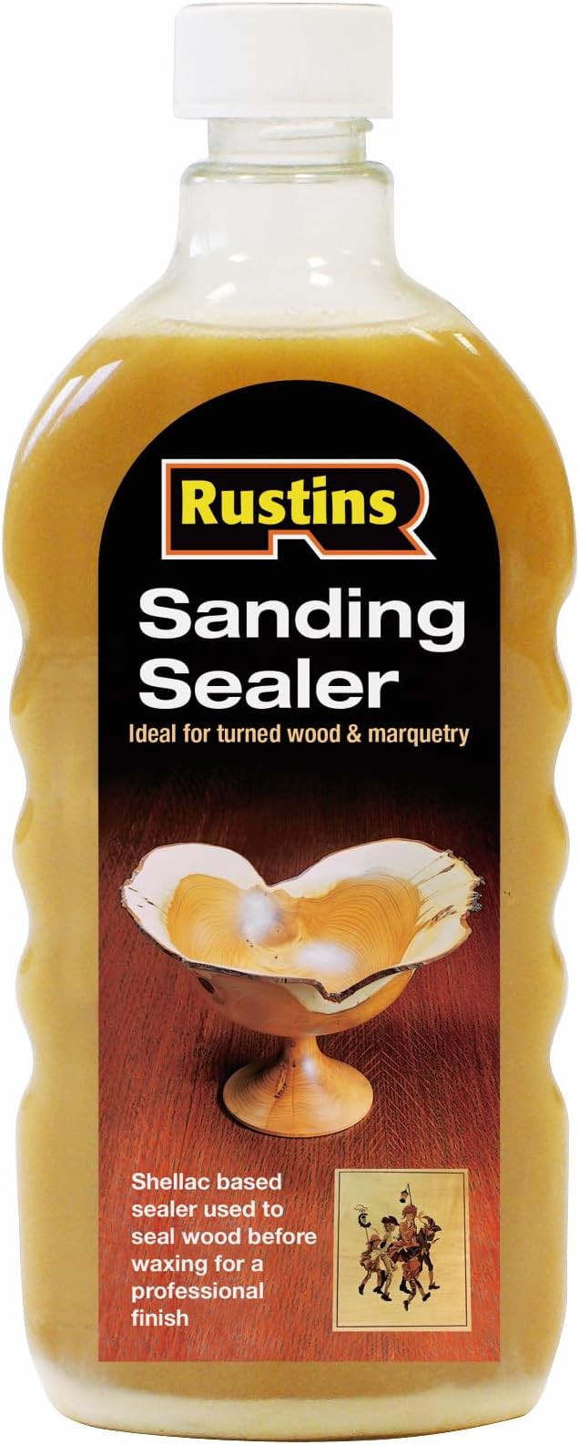 Rustins Sanding Sealer 500ml Pure Shellac and Alcohol Seals Wood