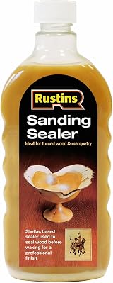 Rustins Sanding Sealer 500ml Pure Shellac and Alcohol Seals Wood
