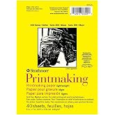 Strathmore 300 Series Glue Bound Printmaking Pad, Lightweight, 5 X 7 inches, White, 40 Sheets (333-5)