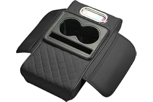 Car Armrest Storage Box | Multifunctional Car Armrest Booster With Cup Holder & Phone Holder | Leather Armrests Storage Box C