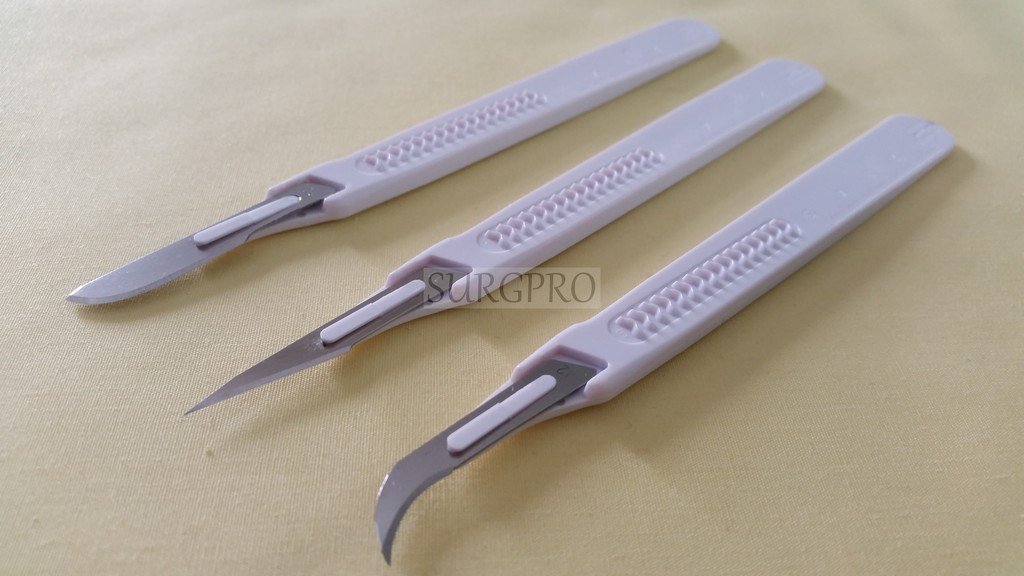 Set Of 6 Assorted Sterile Disposable Scalpels 101112