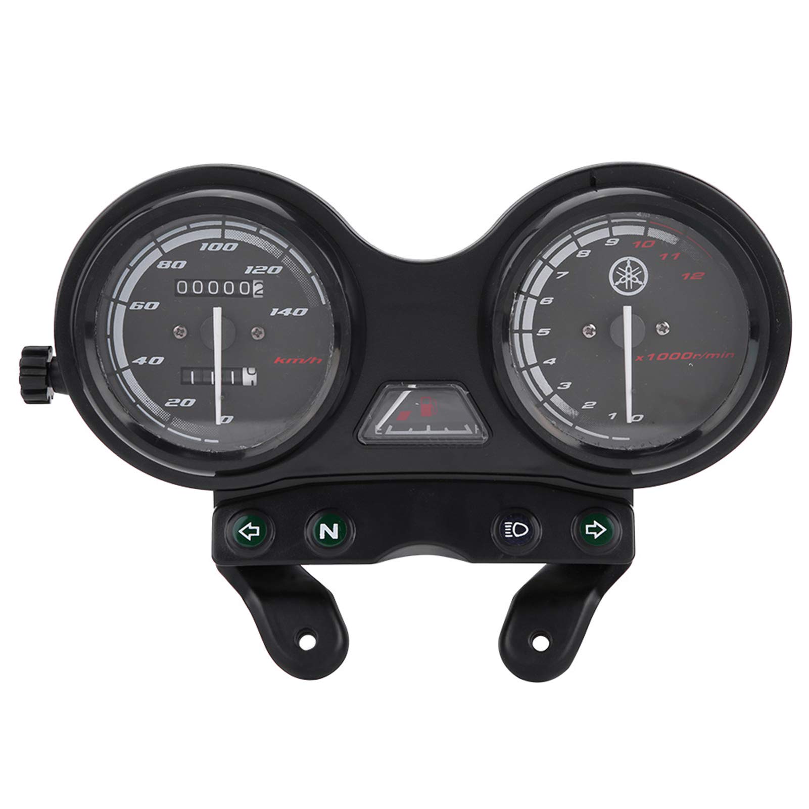 Terisass DC 12V Motorcycle Odometer Speedometer Tachometer Modifiedcessories 12000RPM LCD MPH/KMH Digital Odometer Speedometer Fit for YBR 125+motorcycle tachometer,+ ybr 125 clocks with mph+ yb