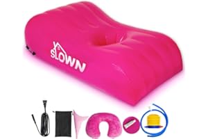 Slown BBL Bed - Inflatable BBL Mattress with Hole After Surgery for Butt Sleeping, Brazilian Butt Lift Recovery, BBL Bed with Hole with Built-in Electric Air Pump, Neck Pillow and Urination Device