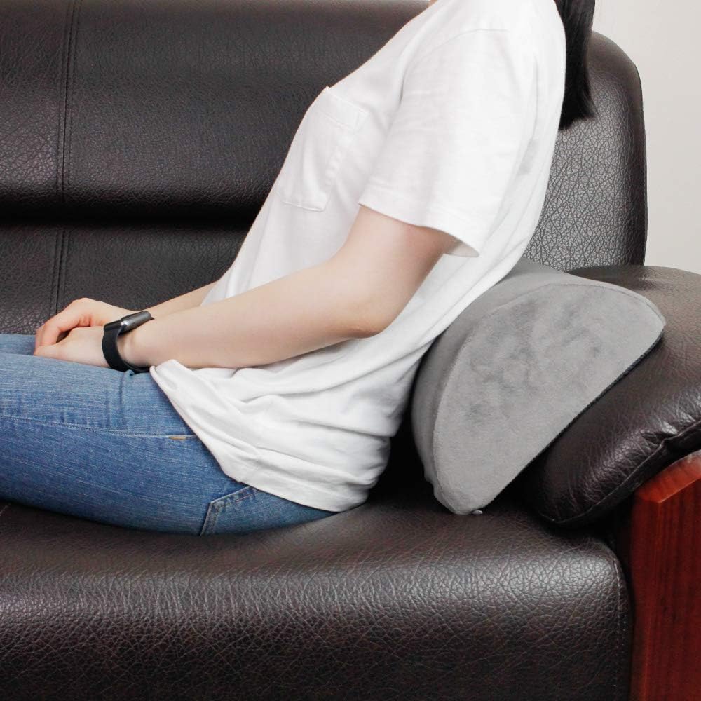 Ergonomic Foot Rest Cushion Under Desk with High Rebound Ergonomic Foam Non-Slip Half-Cylinder Footstool Footrest Ottoman for Home Office Desk Airplane Travel (Grey) : Office Products