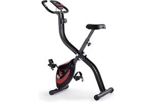BODIOO Exercise Bike 3 IN 1 Stationary Bike Folding Exercise Bike with Adjustable Resistance Comfortable Seat Cushion LCD Monitor 265 lbs Weight Capacity for Home Gym Workout
