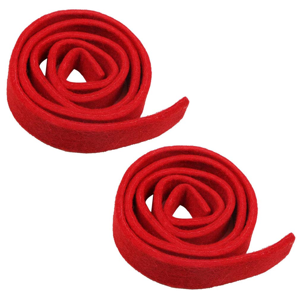 Photo 1 of Jiayouy 105cm/41" Piano Tuning Wool Felt Temperament Strip Professional Piano Tuner Tool Red 2pcs