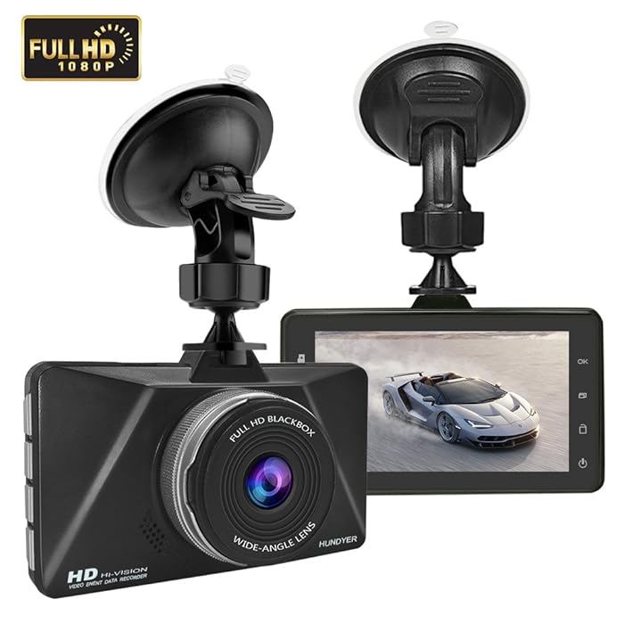 Dash Cam, 1080P Car DVR Dashboard Camera Full HD with 3" LCD Screen 170°Wide Angle Car Camera Driving Recorder, G-Sensor,WDR, Loop Recording,Parking Monitor And Motion Detection
