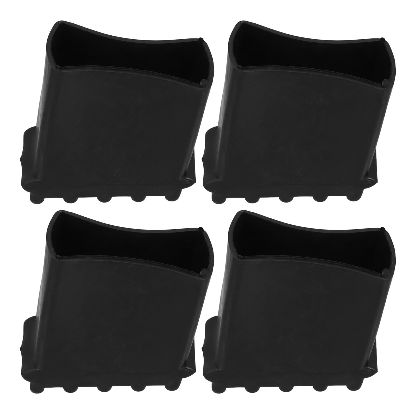 Angoily 4Pcs Non Slip Ladder Feet Rubber Pad Replacement Step Ladder Feet Foot Mat Ladder Feet Cover Ladder Foot Cushion Extension Ladder Replacement Part
