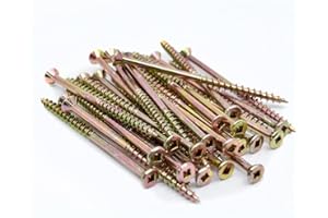 Toolway Fasteners Yellow Deck Screws Plated, #8 x 3" 1500 Pack