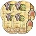 Range Kleen 4 Pack Tuscany Wine Round Burner Covers with 2 8.5 Inch and 2 10.5 Inch