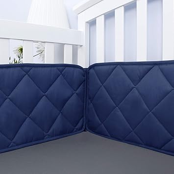 navy blue bumper pads