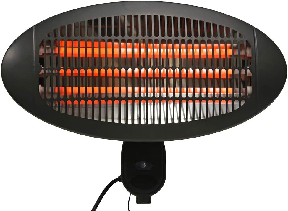 PRO ELEC PEL01219 2kW Wall Mounted Infrared Heater 3 Heat Settings IP34 Outdoor