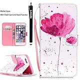 iPhone 7 Case,iPhone 7 Cases,iPhone 7 Wallet Case,Linycase Lincde Wallet PU leather Flip Stand Card Solt [Flap Closure] + Lanyard Case for iPhone 7 4.7 inch
