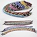 Twisted 2 Rope Braided Titanium Ionic Sports Necklace/Bracelet Baseball Bracelet
